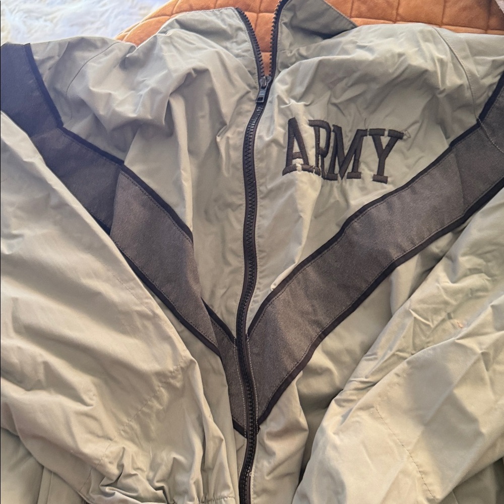 Army Green and Black Jacket